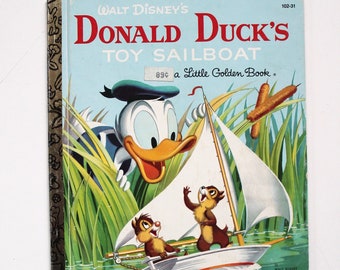 Donald Ducks Toy Sailboat A Little Golden Book 1981
