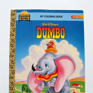 Mon livre de coloriage Dumbo 1996 RARE