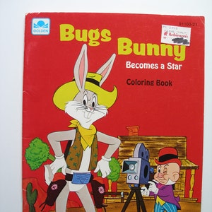 Bugs Bunny Becomes A Star Coloring Book 1974