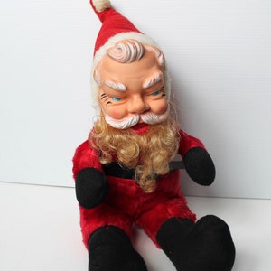 large vintage stuffed santa