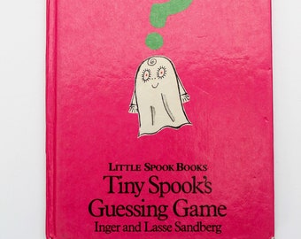 Tiny Spook's Guessing Game Little Spook Book By Inger and Lasse Sandberg 1978 RARE