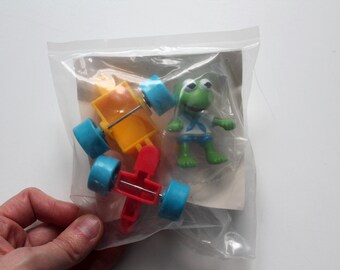 Muppet Babies Baby Kermit on Tractor Sealed 1990 RARE