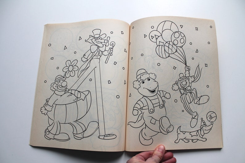 Barneys Great Adventure Coloring and Activity Book 1998 - Etsy