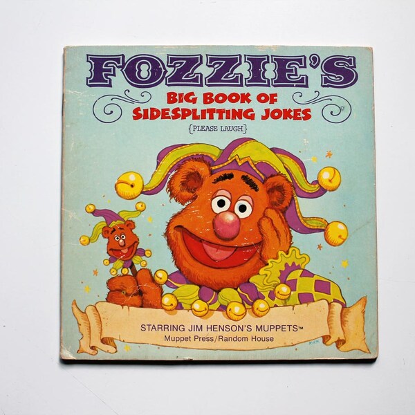 El Gran Libro de bromas de Fozzie Jim Henson Muppets 1981 RARE