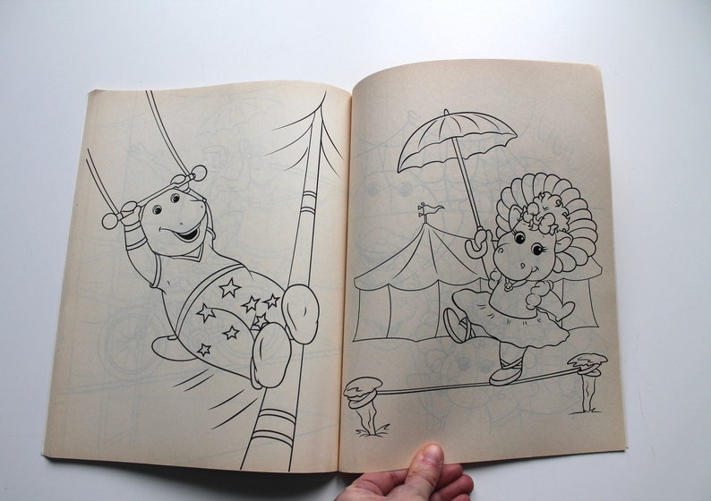 Barneys Great Adventure Coloring and Activity Book 1998 - Etsy