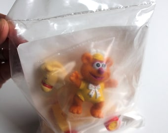 Muppet Babies Figure Fozzie Bear on Rolling Horse Sealed 1986 RARE