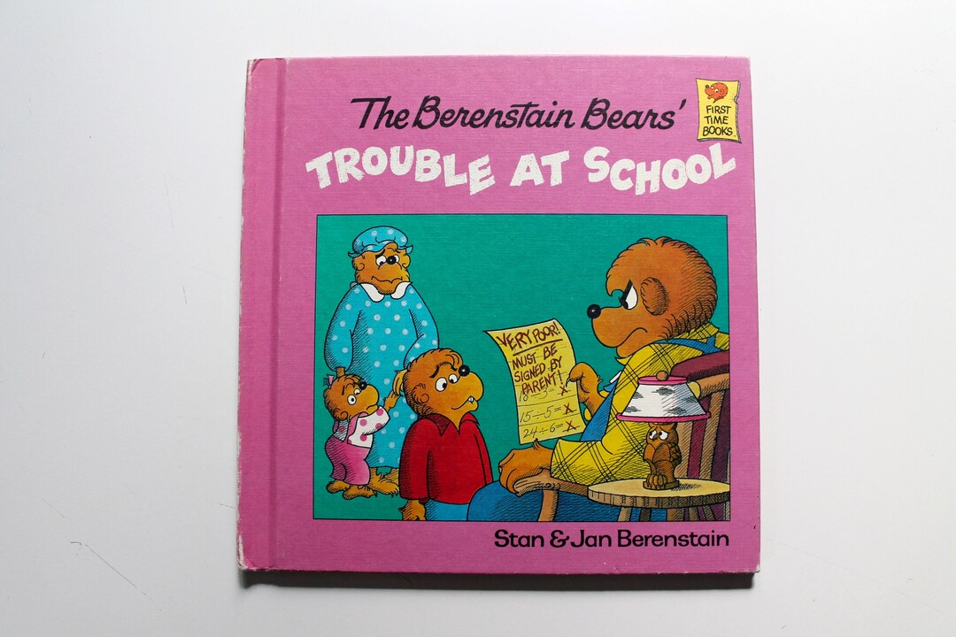 The Berenstain Bears Trouble at School by Stan & Jan Berenstain 1986 - Etsy