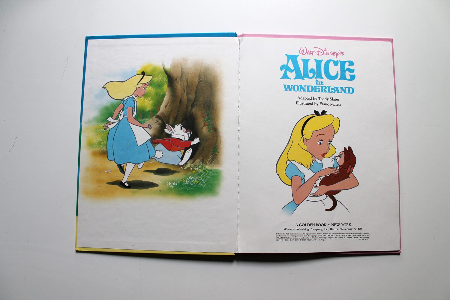 Walt Disney's Alice In Wonderland Big Golden Book 1991 Etsy