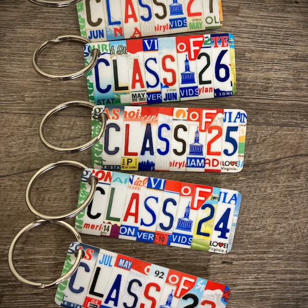 Class of 27 keychain, Class of 24 25 26 27 gift, senior bag tag, Gift for graduation, gift for freshman sophomore junior, Made in USA