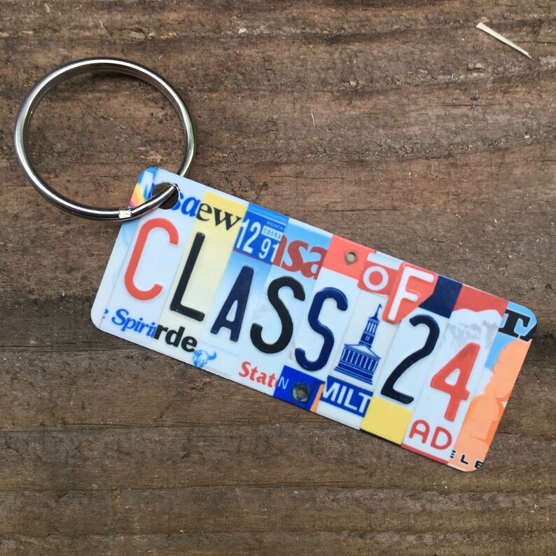 Class of 2025 License Plate Keychain Class of 2025 gift Etsy