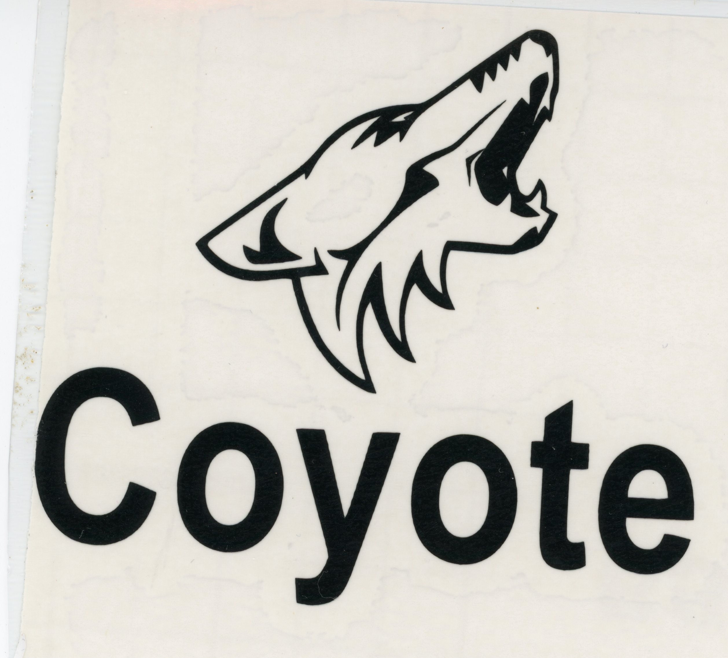 Coyote Vinyl Decal - Etsy