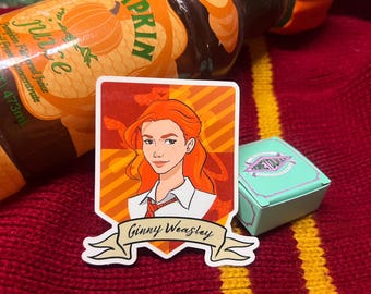 Pegatina del escudo de Gryffindor de Ginny Weasley