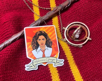 Pegatina del escudo de Gryffindor de Hermione Granger