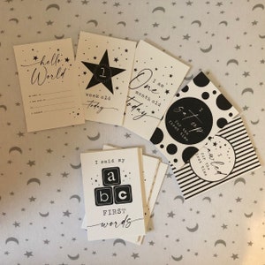 Cartes bébé JALONS - lot de 24