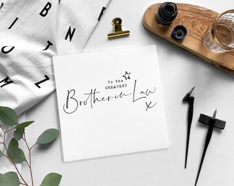 Carte d'anniversaire de BEAU-FRÈRE / carte vierge