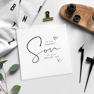 Tarjeta de boda HIJO