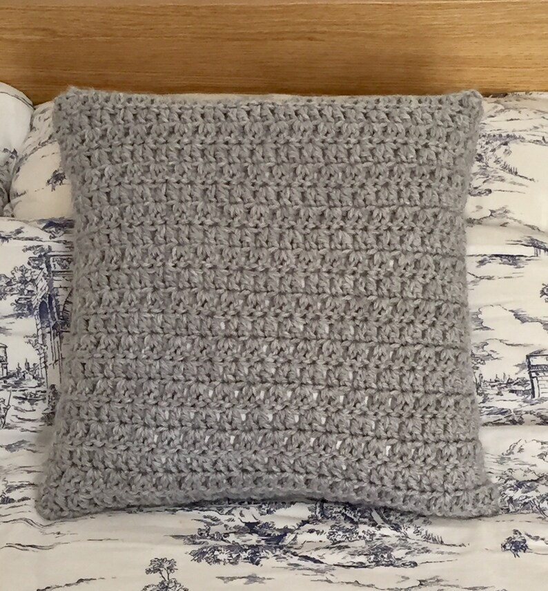 Handmade chunky knit crocheted cushion cover Etsy