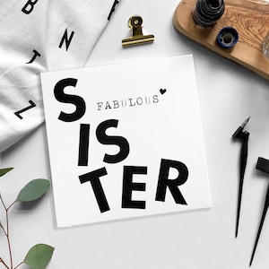 SISTER Birthday card / Blank card
