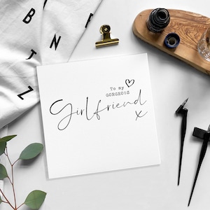 GIRLFRIEND birthday card / blank card
