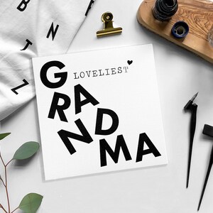 Carte d'anniversaire grand-mère/nounou/grand-mère/Nana