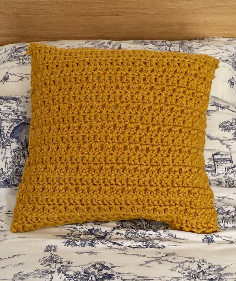 Handmade chunky knit crocheted cushion cover Etsy