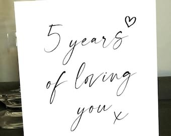 Anniversary / Valentines / Love card - Blank card