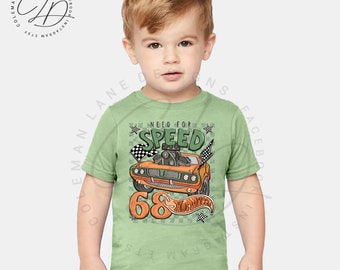 YOUTH Need For Speed Model Cars 1968 Mustang | Graphic T Shirt | Green or Pink Unisex Kid's Tee