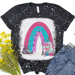 Luna's Rainbow & Sneakers | Strong Female Heroine | HP Magic Wizard Witch | Bleached Tee Super Soft Graphic T Shirt