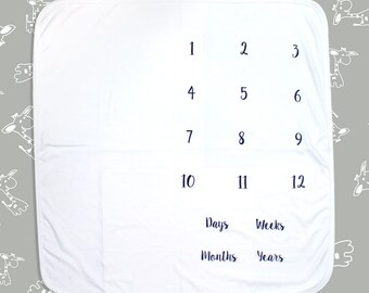 milestone blanket blank