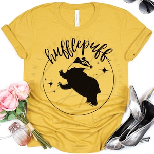 Yellow House Team Mascot Super Soft Graphic T-Shirt Acid Washed or Regular Style Custom Made To Order Regular Mustard