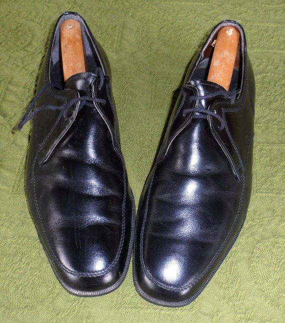 Black Leather Dress Shoes / 1980's Made in Austria / Karl - Etsy Canada