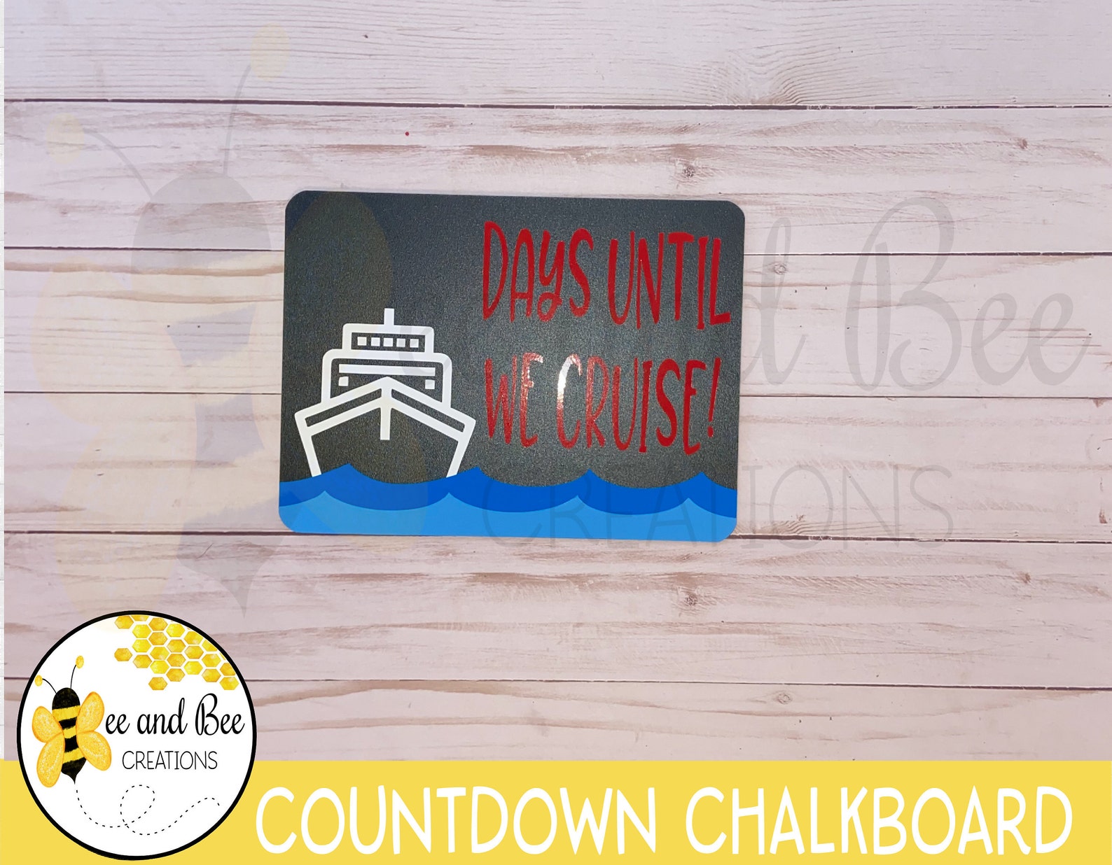 Cruise Countdown Chalkboard/ Vacation Countdown - Etsy