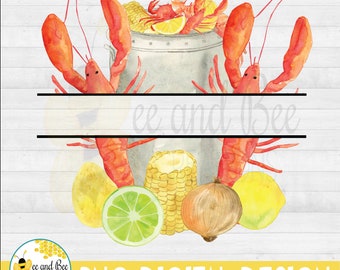 Crawfish Boil PNG: Louisiana Cajun Seafood Design (Digital Download)