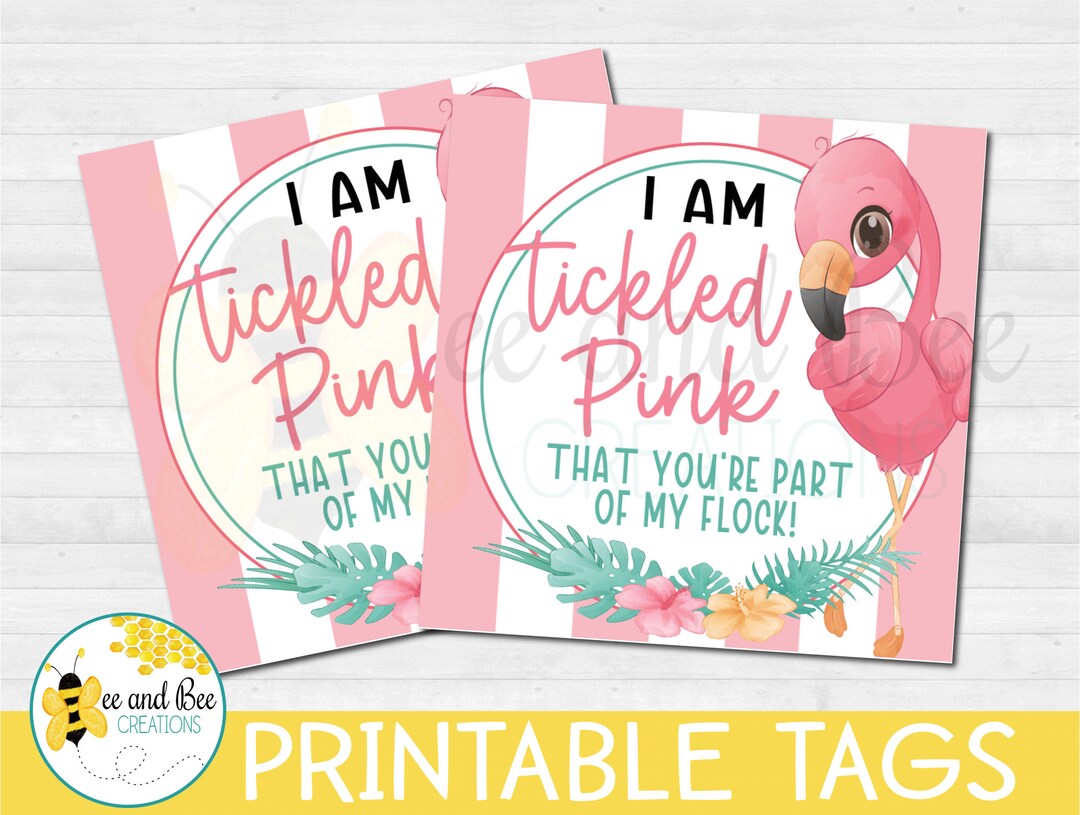 Flamingo Gift Tag Png, Pdf and Jpg Files Teacher Appreciation, Back to ...
