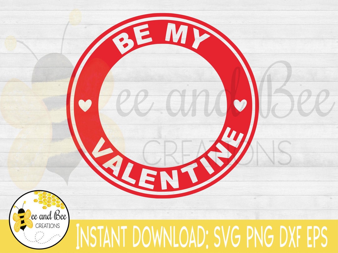 Instant Download: Be My Valentine VALENTINE'S DAY Starbucks Ring Svg ...