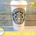 Personalized Starbucks Cup / Reusuable Starbucks Cup / Personalized Travel Coffee Mug / Travel Mug SALE 