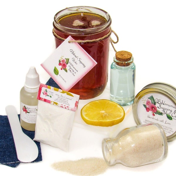 Sugaring wax natural hair removal - soft, Body Sugaring, sugar wax, sugar hair removal, 8 oz