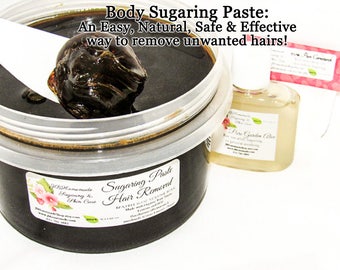 Sugaring paste natural hair removal - thicker hair, Body Sugaring, sugaring wax, sugar paste, sugar hair removal, natural sugaring 16 oz