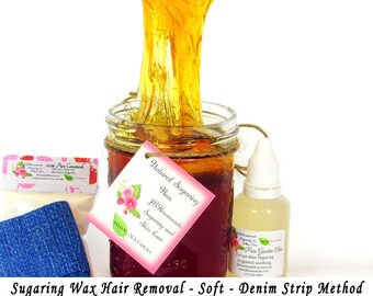 Sugaring Wax Natural Hair Removal Thinner Hair Body Etsy