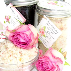 Sugaring Paste Hair Removal Set with Pink Rose Sugar Scrub - thicker hair, Body Sugaring, natural sugar wax, natural sugar scrub, rose scrub