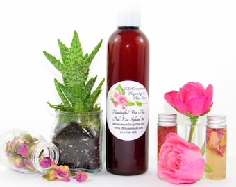 Aloe Vera infusa con rosa: cura della pelle idratante fatta a mano (8 oz)