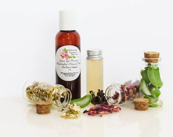 Tonico idrosol alla camomilla e rosa rossa: cura naturale idratante per la pelle, 2 oz