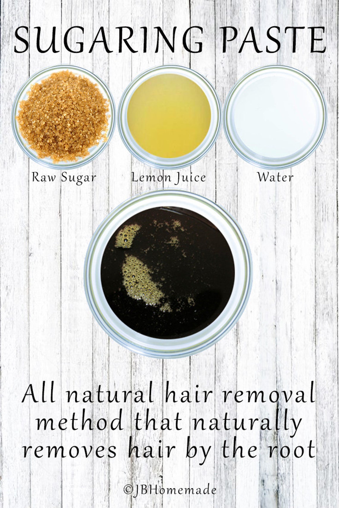 Sugaring paste natural hair removal thicker hair Body Etsy