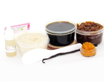 Sugaring Paste Hair Removal Starter Set: Oatmeal & Pumpkin Sugar Scrubs