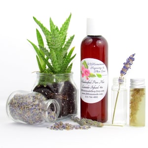 Verzachtende lavendel aloë vera | Handgemaakte huidverzorging | Kalmerend en hydraterend | All-Natural Moisturizer voor de gevoelige huid | Zonder chemicaliën 4 oz