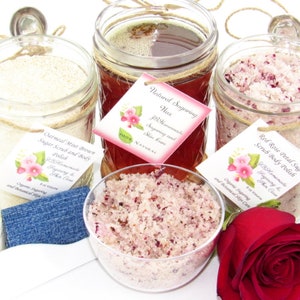 Sugaring Wax Hair Removal Set, Oatmeal Scrub, Red Rose Sugar Scrub - thinner hair, Body Sugaring, natural sugar wax, natural sugar scrub