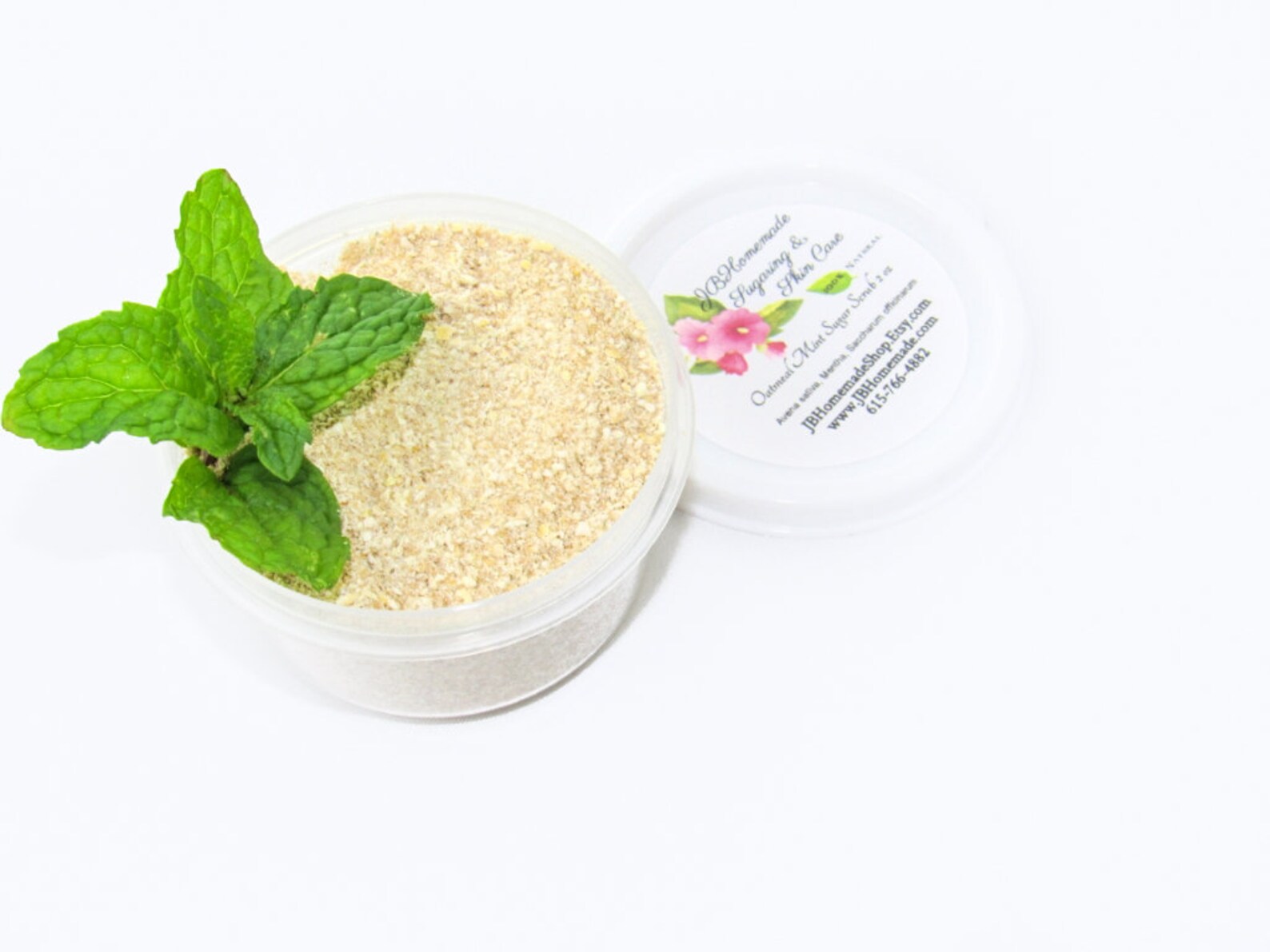 Oatmeal Mint Brown Sugar Scrub Oatmeal Scrub Colloidal Etsy