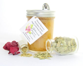 Natural Rosemary Eucalyptus Herbal Sugar Scrub Body Polish 8 Oz Mason Handmade Body scrub Chemical-free