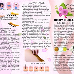 Sugaring paste natural hair removal Firm, Body Sugaring, sugar paste, sugar hair removal, 2 oz image 5