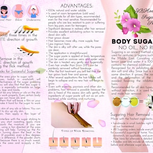 Sugaring paste natural hair removal Firm, Body Sugaring, sugar paste, sugar hair removal, 16 oz image 5